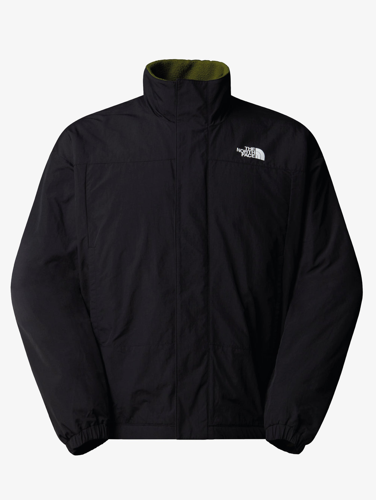 Giacca da Uomo in Pile Reversibile Yumiori Verde/Nero