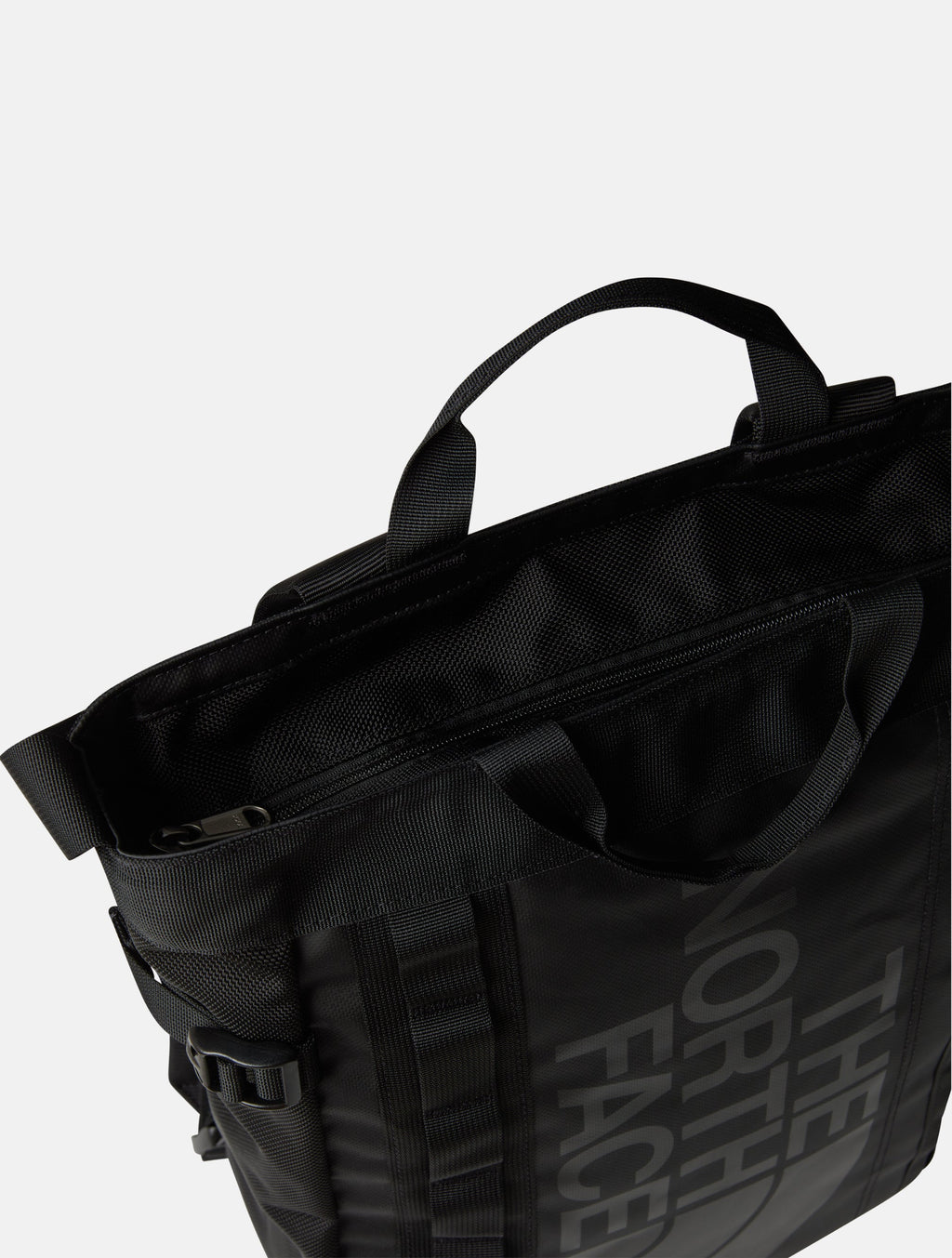 Tote Bag in Materiale Robusto Nero