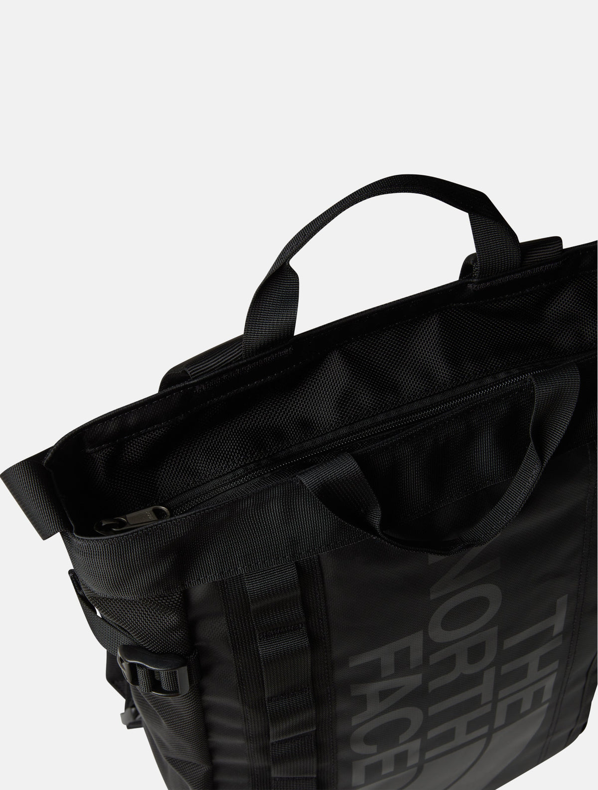 Tote Bag in Materiale Robusto Nero