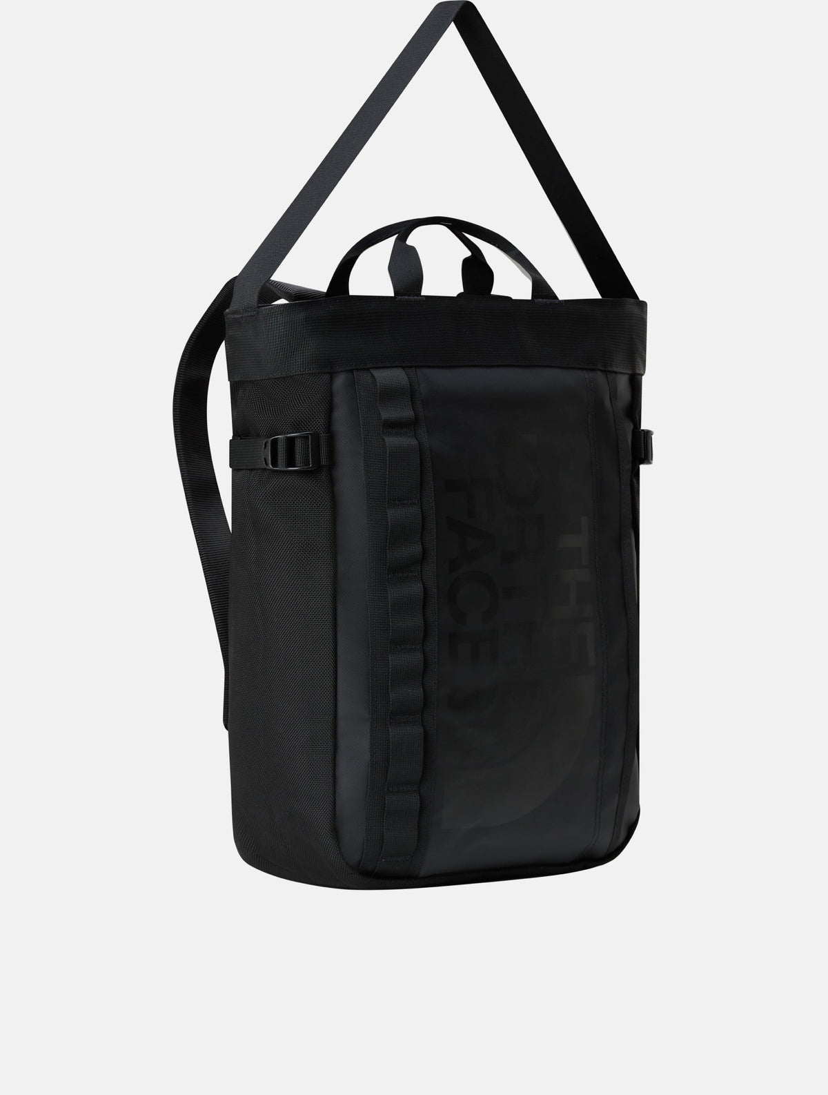 Tote Bag in Materiale Robusto Nero