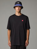 T-shirt Oversize con Stampa Nero