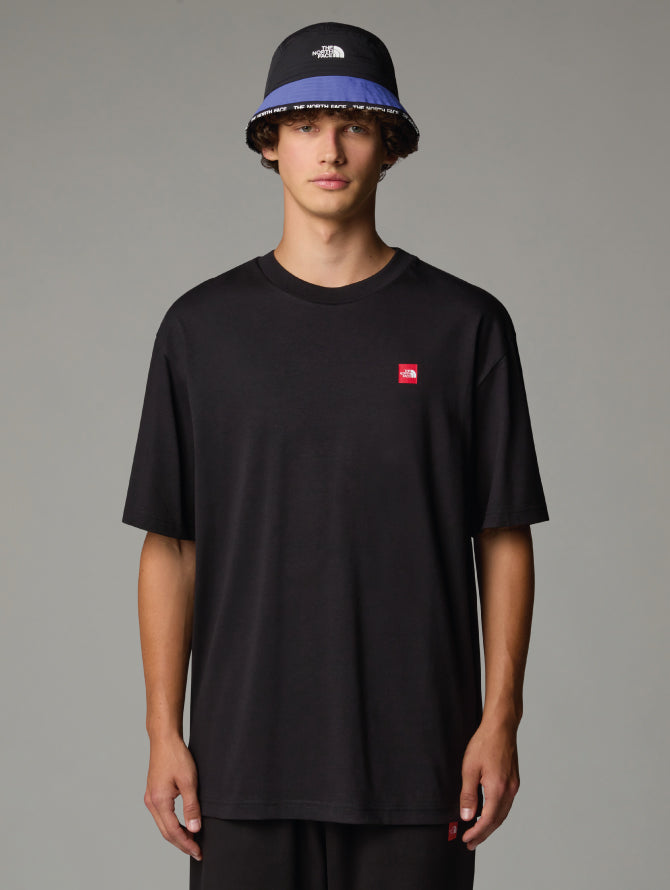 T-shirt Oversize con Stampa Nero