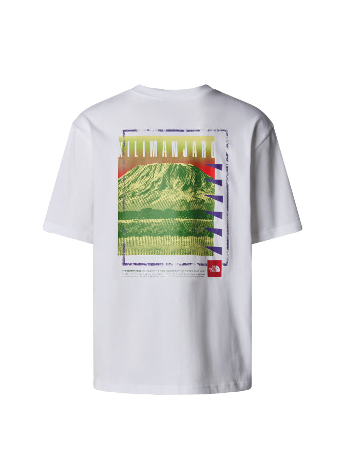 T-shirt Oversize con Stampa Bianco