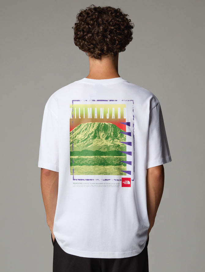 T-shirt Oversize con Stampa Bianco