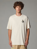 T-shirt Unisex Plasticfree Peaks Bianco
