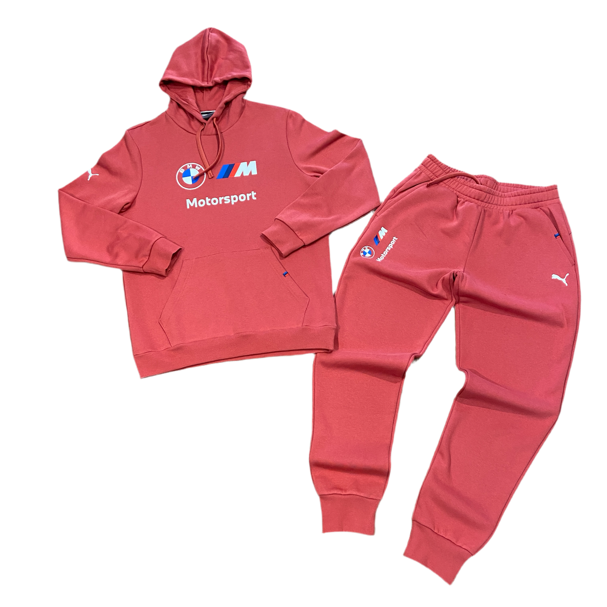 Top Seller Puma BMW ESSENTIALS SWEATSUIT Men’s-ASTRO RED