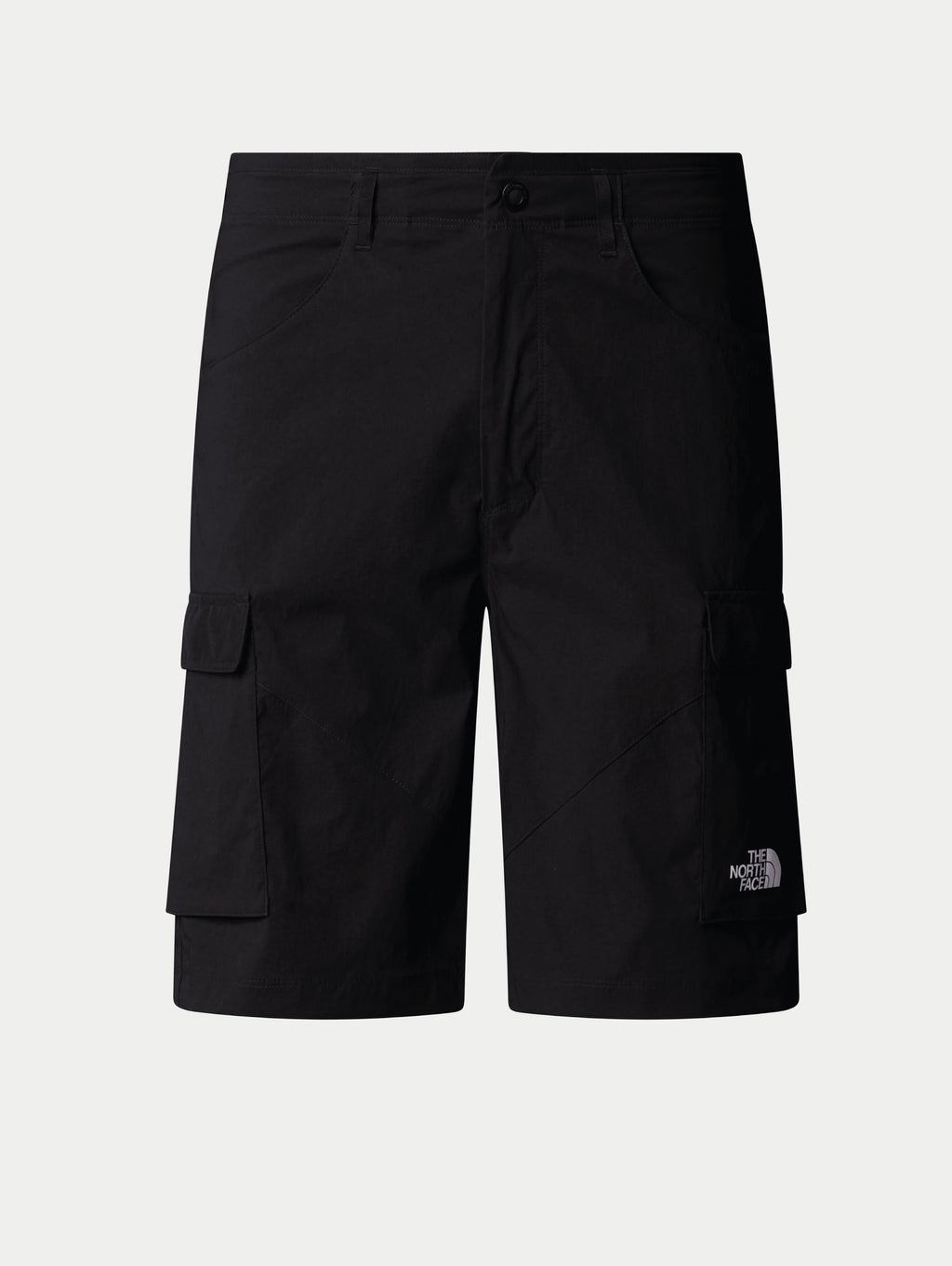 Shorts Cargo con Tasche a Toppa Nero