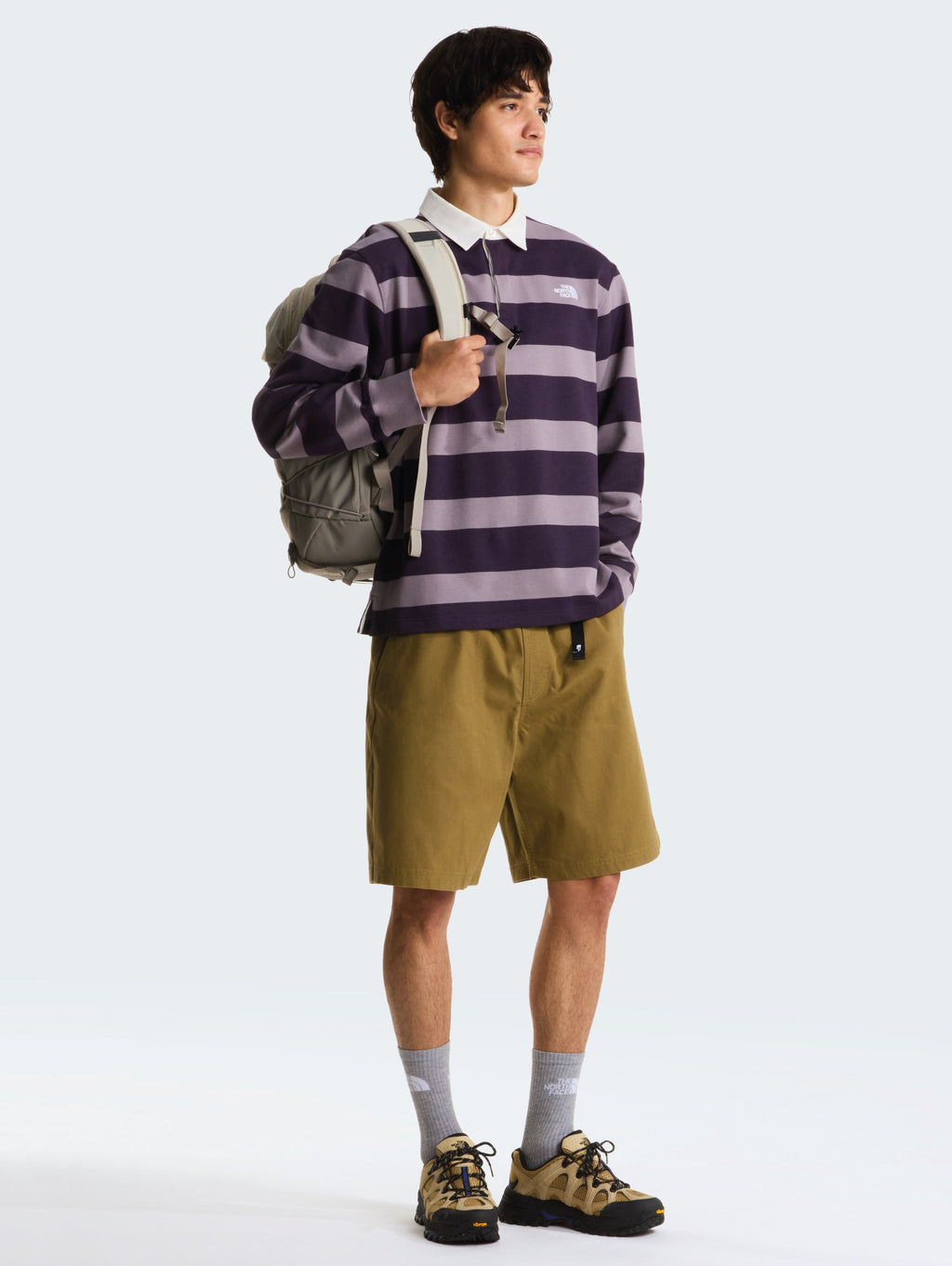 Pantaloncini Baggy in Cotone con Cinta Senape