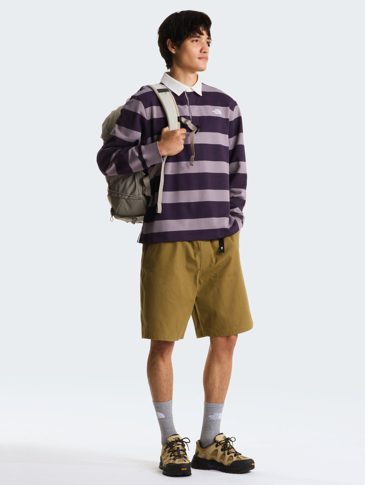 Pantaloncini Baggy in Cotone con Cinta Senape