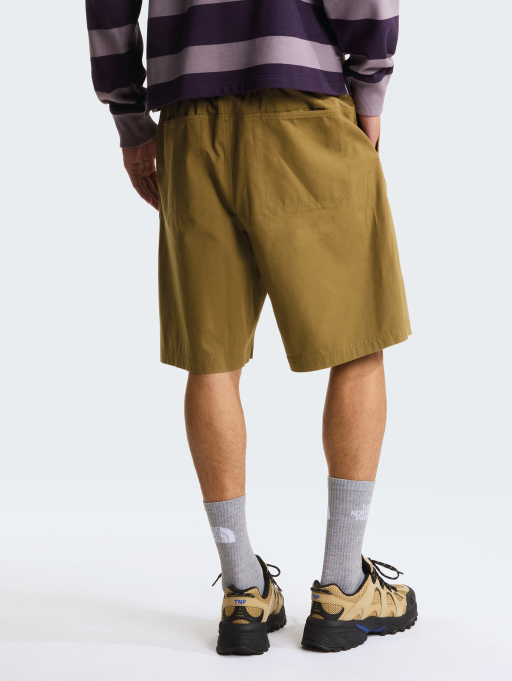 Pantaloncini Baggy in Cotone con Cinta Senape