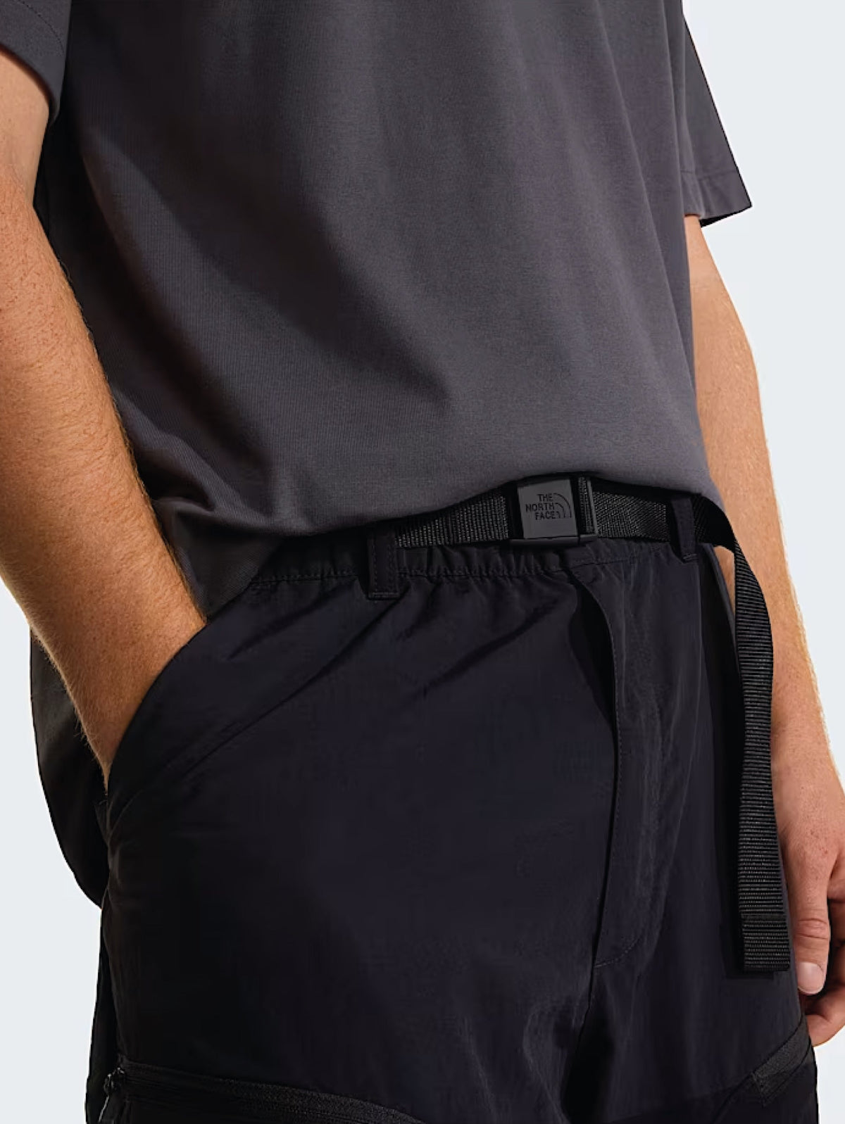 Pantaloni Cargo con Cinta Nero