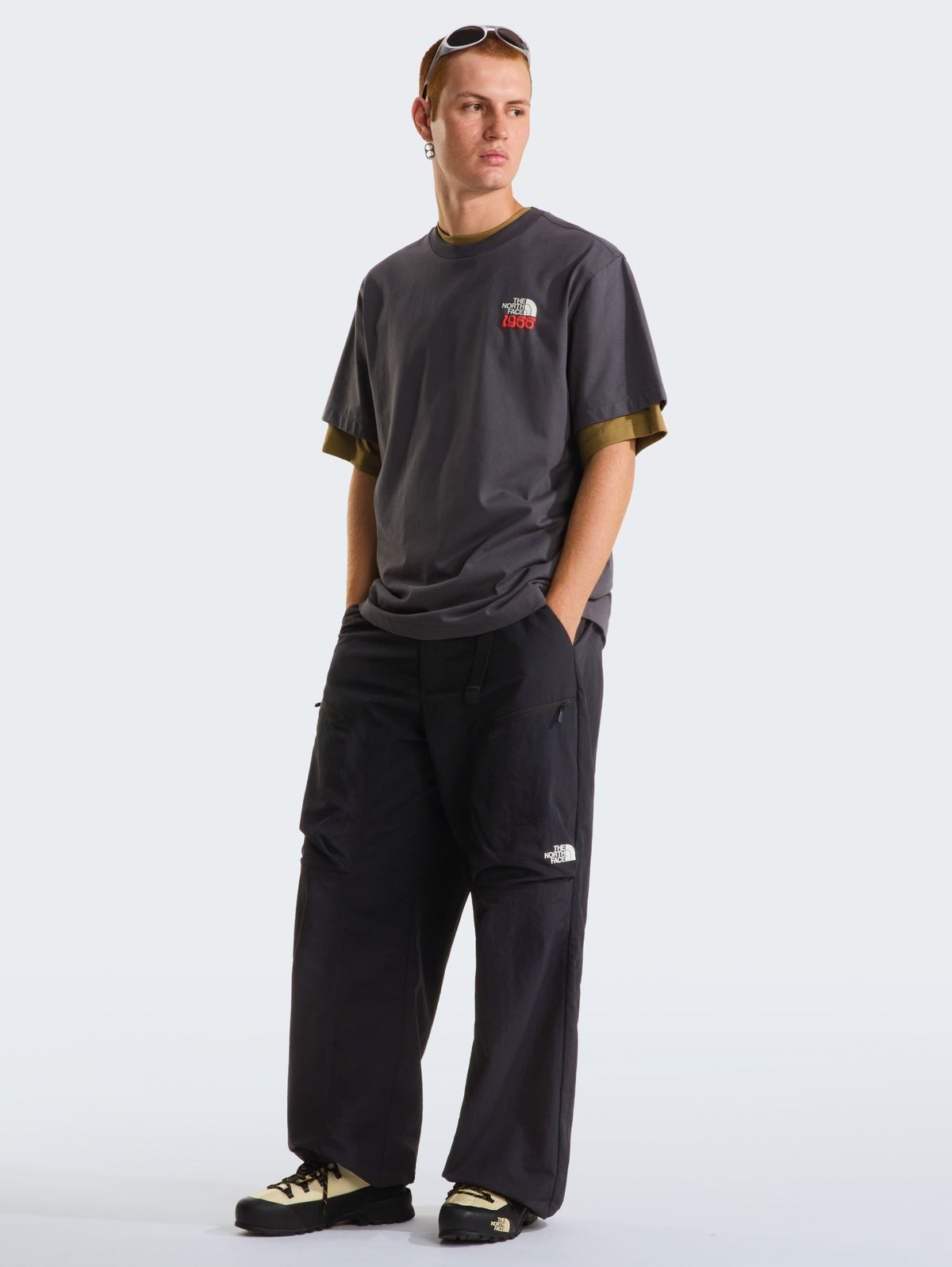 Pantaloni Cargo con Cinta Nero