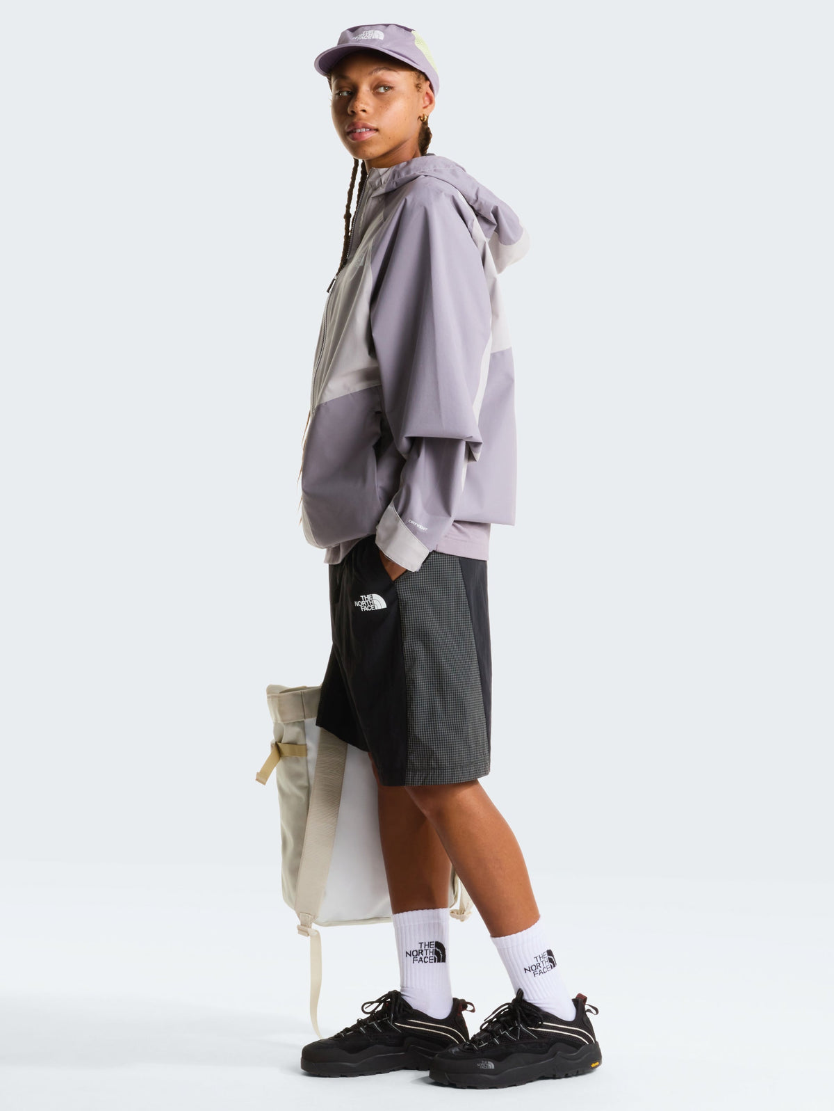 Shorts con Inserti e Cinta Nero