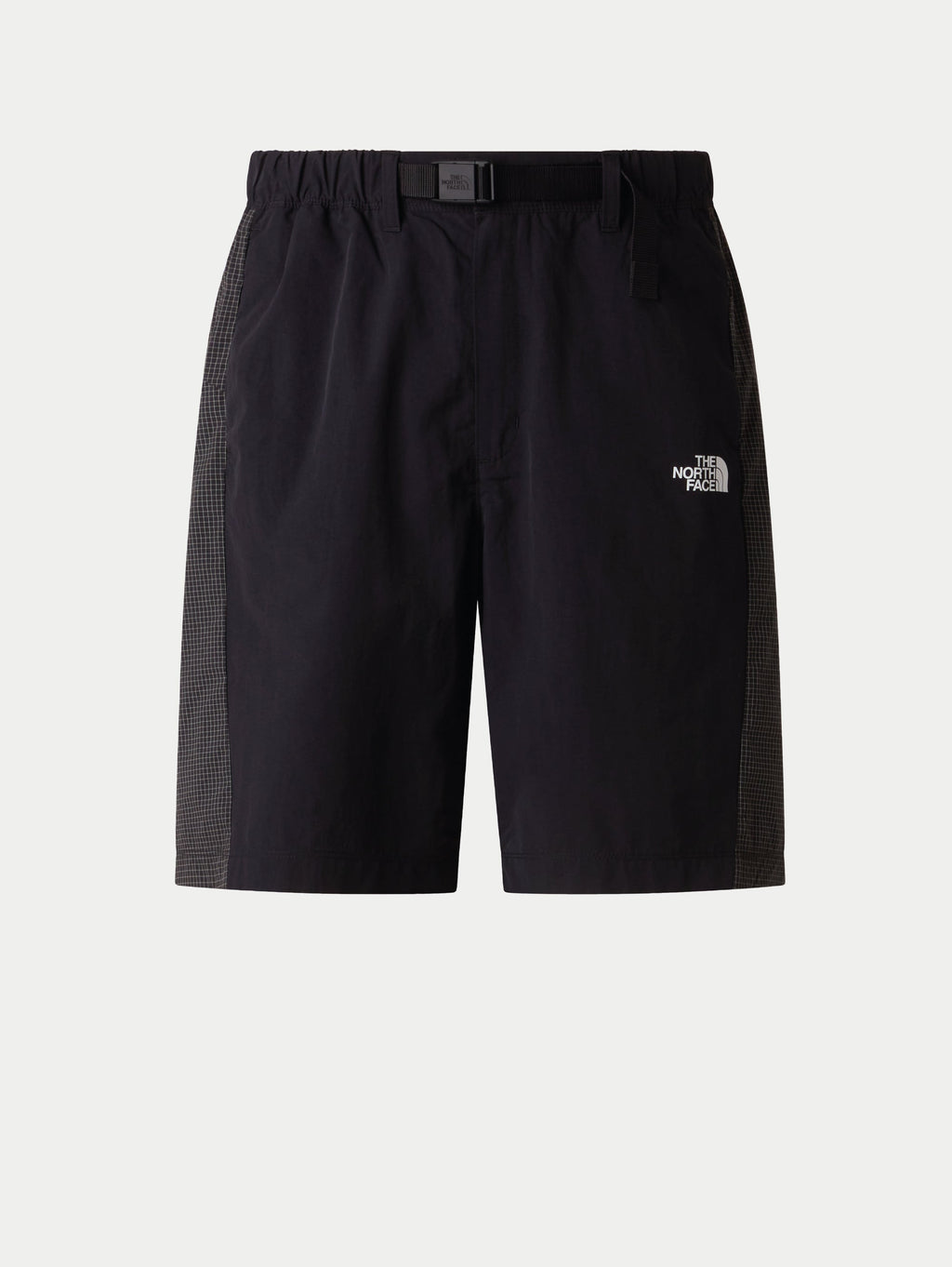 Shorts con Inserti e Cinta Nero