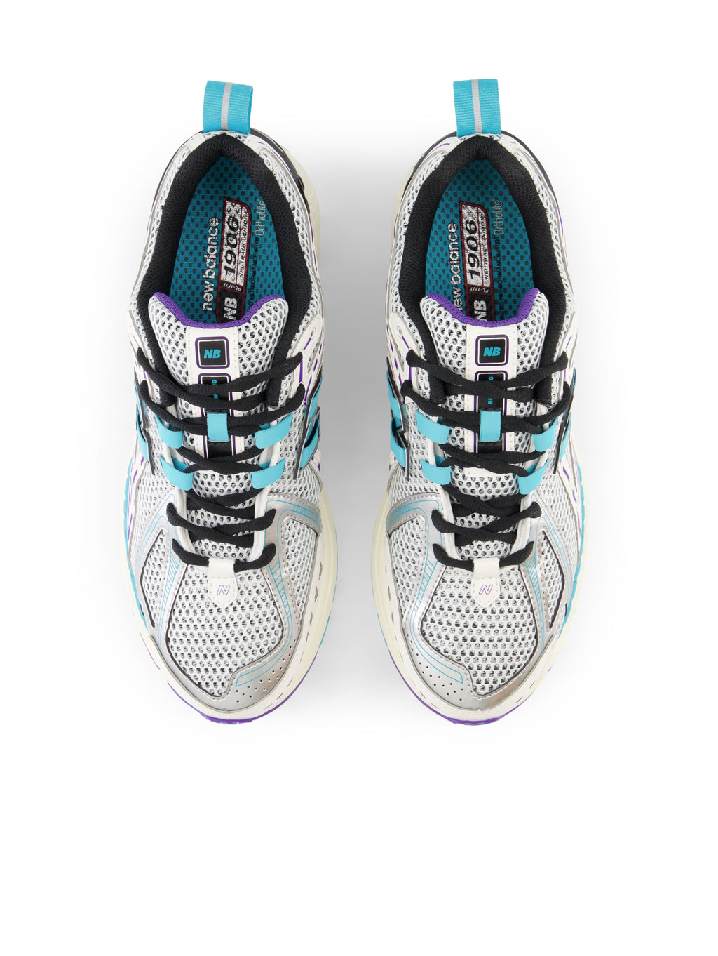 2026 New Arrival Sneakers Retr Running 1906R Unisex Bianco/Acqua