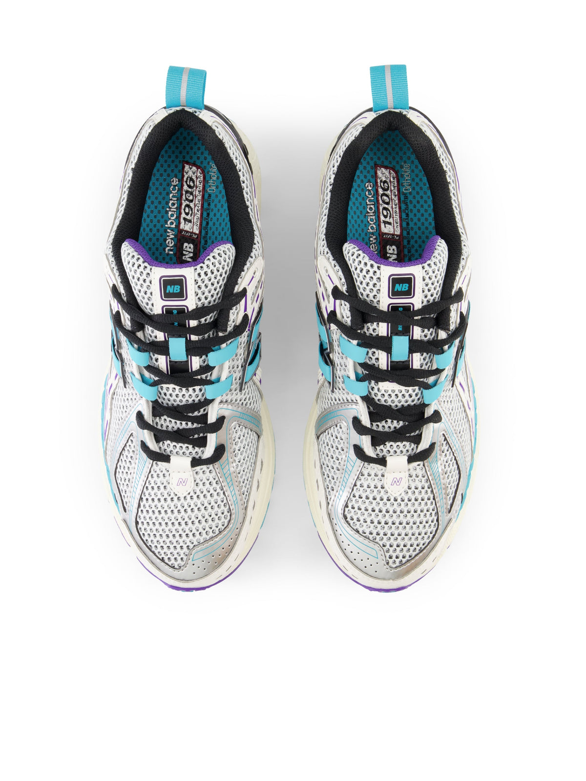 2026 New Arrival Sneakers Retr Running 1906R Unisex Bianco/Acqua