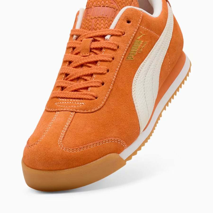 Top Seller PUMA ROMA SUEDE MEN -MAPLE SYRUP-WARM WHITE-GUM