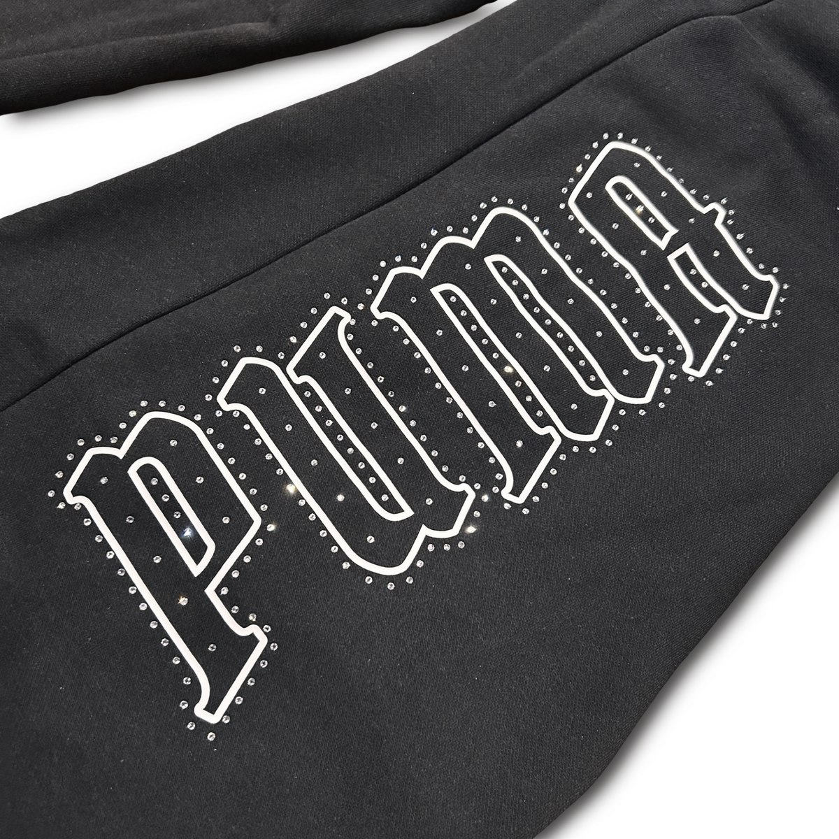 Top Seller Puma  STREET GLAM BEDAZZLED HOODIE SWEATSUIT WOMEN ’s -PUMA BLACK