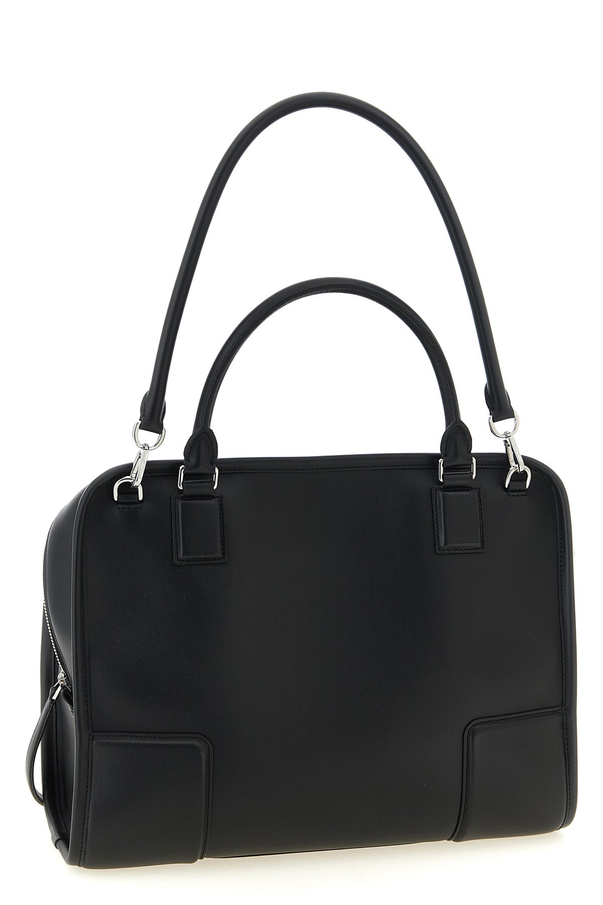 2026 New Arrival large amazona 180 handbag in suede and contrasting smooth leather