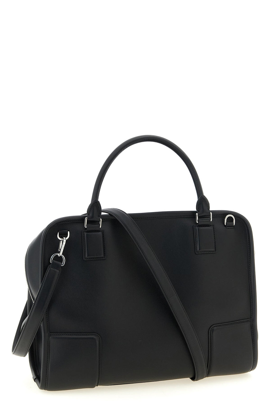 2026 New Arrival large amazona 180 handbag in suede and contrasting smooth leather