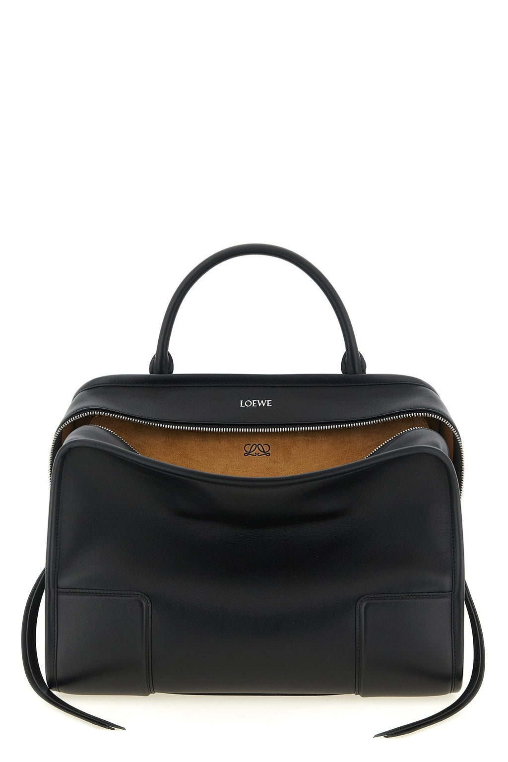 2026 New Arrival large amazona 180 handbag in suede and contrasting smooth leather