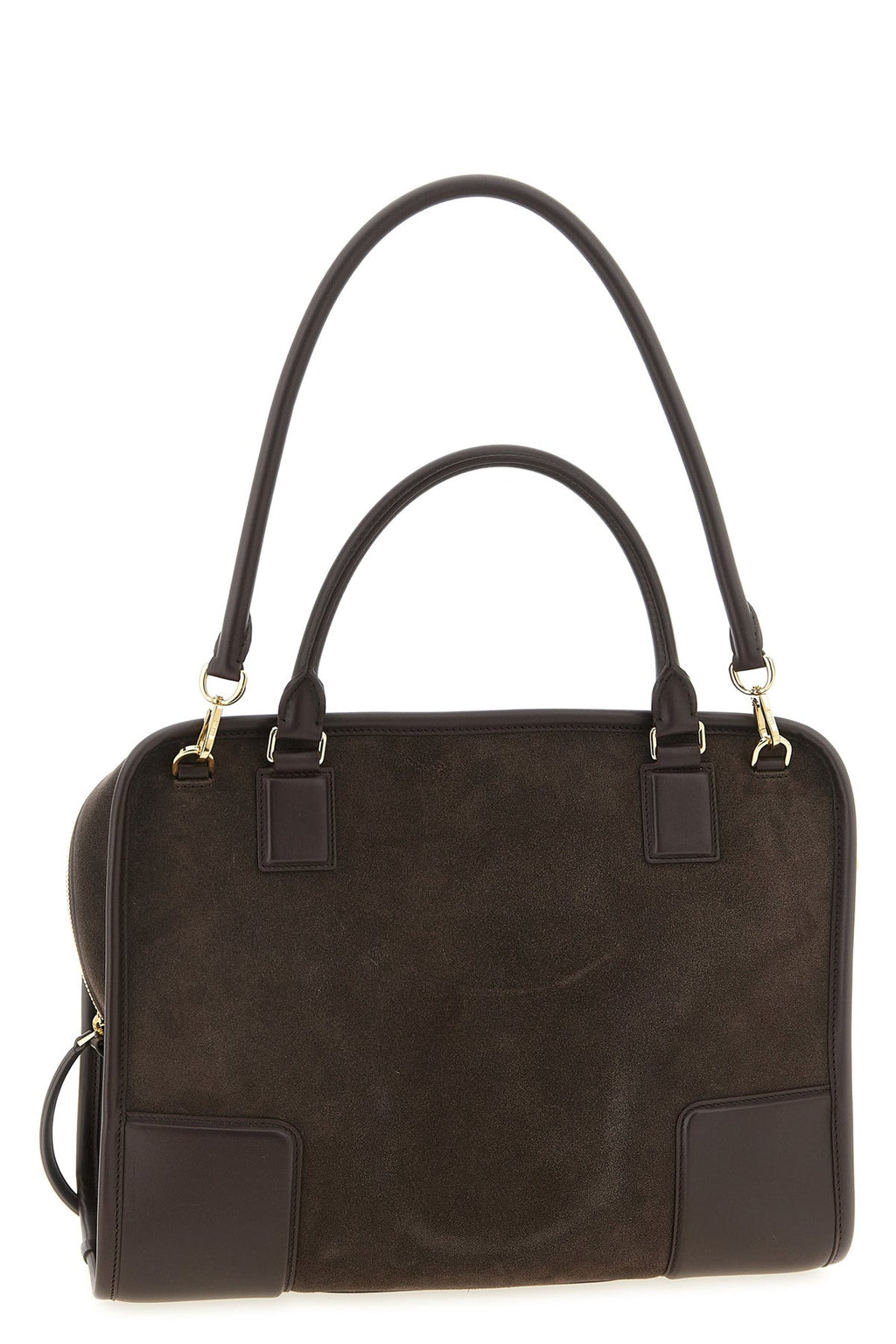 2026 New Arrival large amazona 180 handbag in suede and tone-on-tone smooth leather