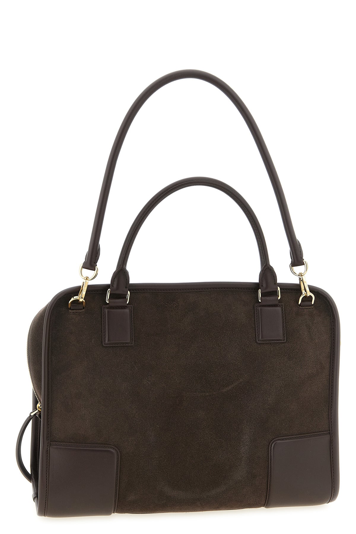 2026 New Arrival large amazona 180 handbag in suede and tone-on-tone smooth leather