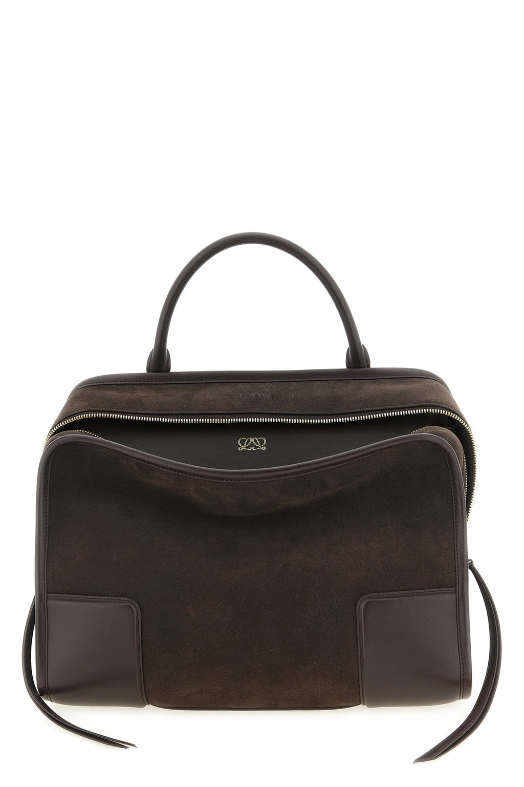 2026 New Arrival large amazona 180 handbag in suede and tone-on-tone smooth leather