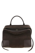 2026 New Arrival large amazona 180 handbag in suede and tone-on-tone smooth leather