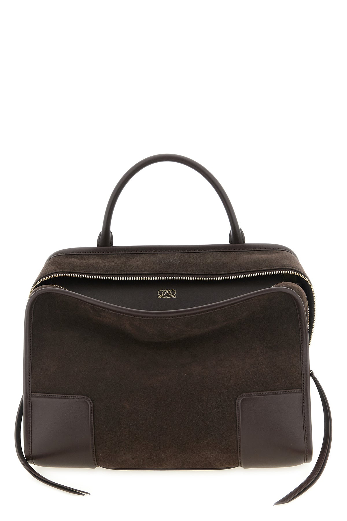 2026 New Arrival large amazona 180 handbag in suede and tone-on-tone smooth leather