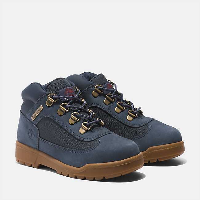Top Seller Timberland FIELD BOOT LACE UP MID Youth’s -DARK BLUE
