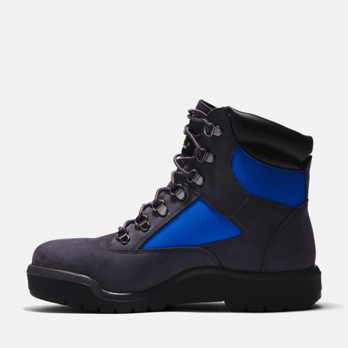 Top Seller Timberland FIELD BOOT 6 IN F/L WP Men’s - DK GREY NUBUCK BLUE
