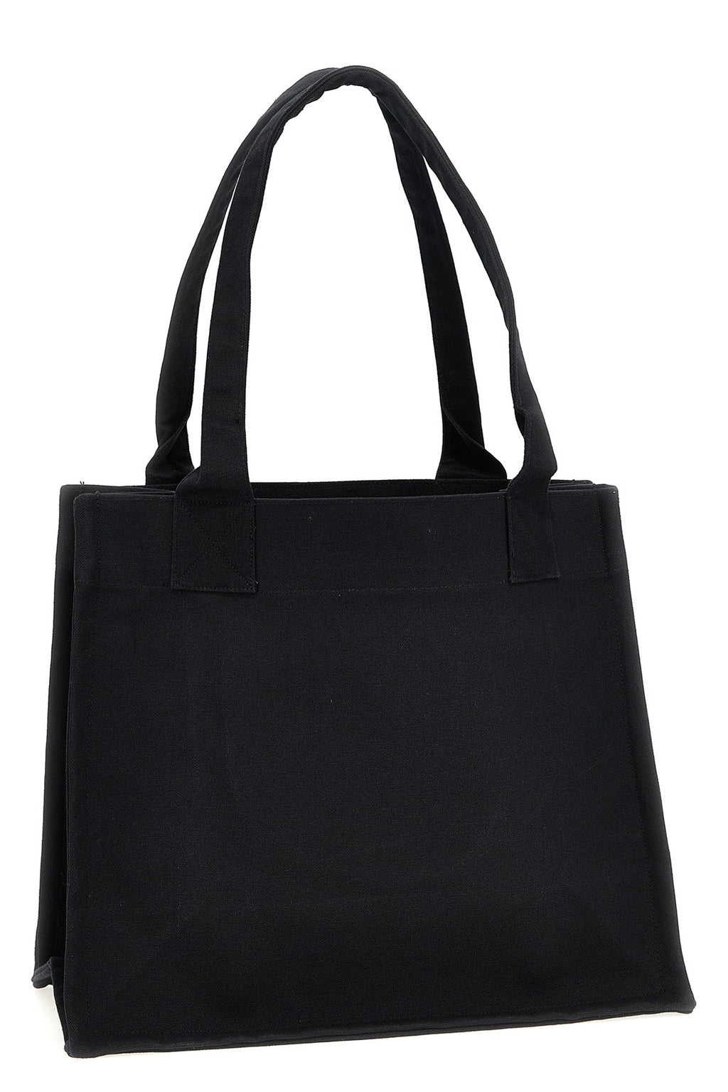 2026 New Arrival large easy shopper contrasted logo cotton canvas shopping bag