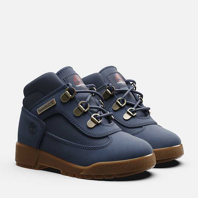 Top Seller Timberland  FIELD BOOT LACE UP MID  Toddler's - DARK BLUE NUBUCK
