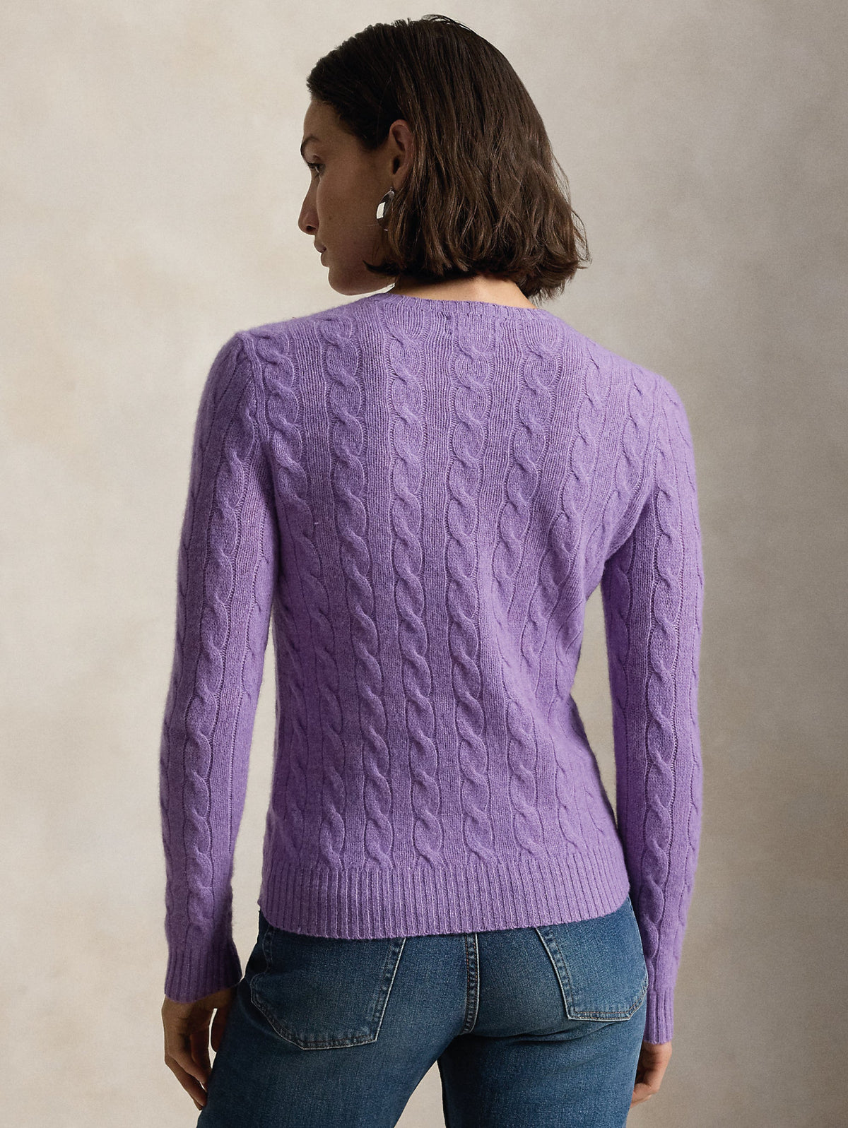 2026 New Arrival Maglia a Trecce in Misto Cashmere Ametista