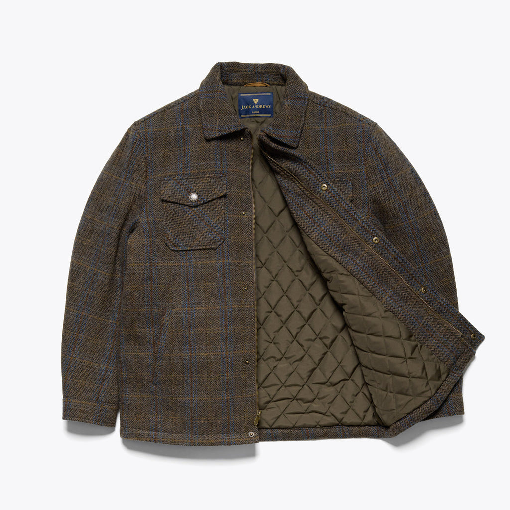 2026 New Arrival Aberdeen Wool Jacket | Thistle Bark Plaid