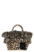 2026 New Arrival mini shopper ruffle print handbag in animal print technical fabric