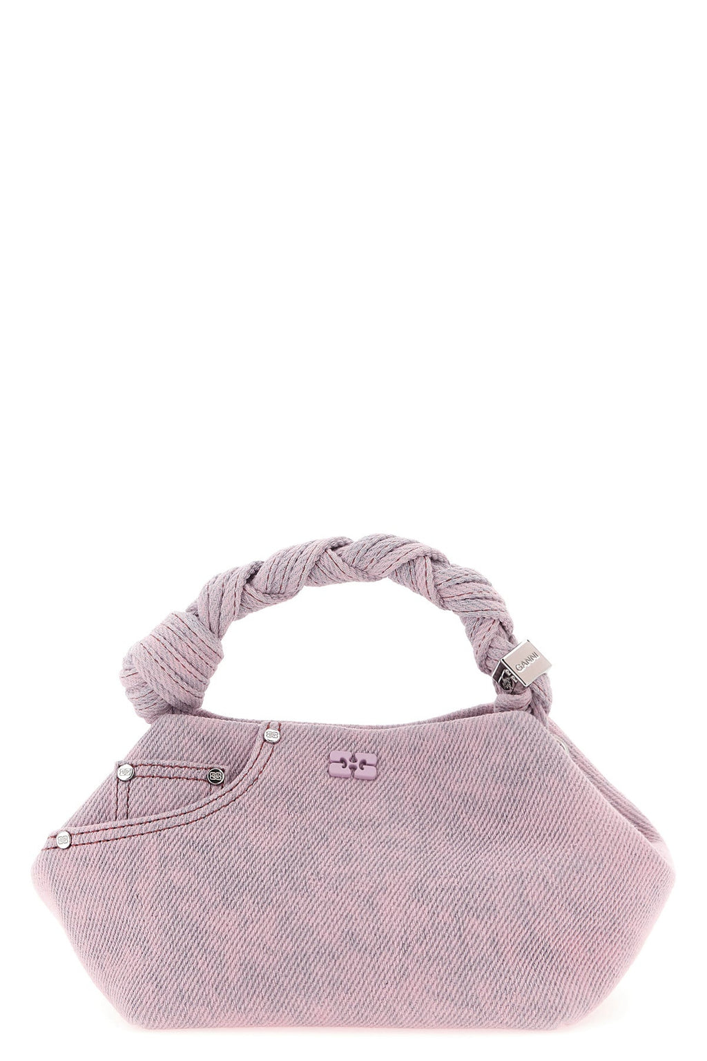 2026 New Arrival small bou handbag in garment-dyed cotton denim
