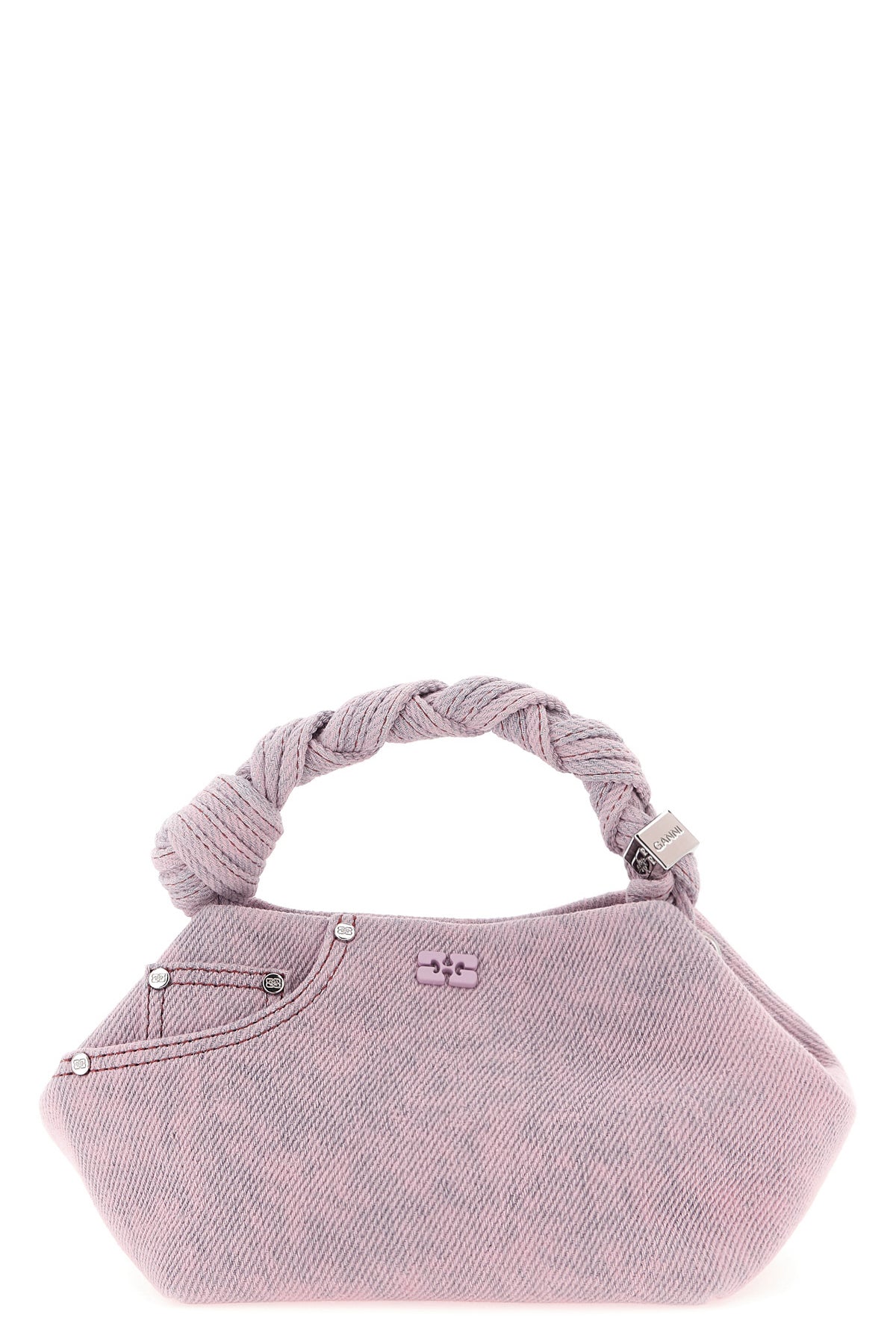 2026 New Arrival small bou handbag in garment-dyed cotton denim