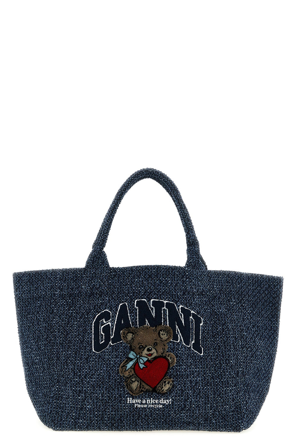 2026 New Arrival medium shopping bag in tweed denim cotton