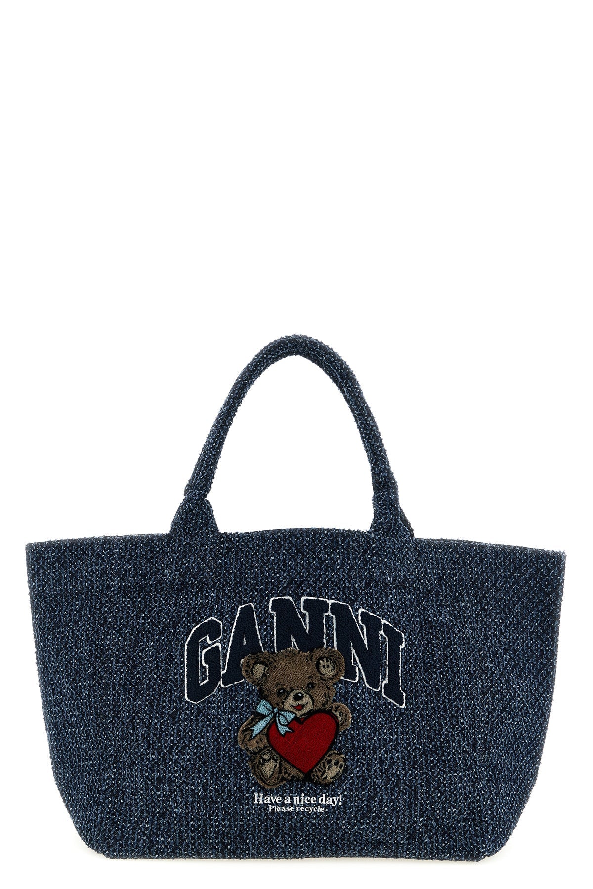 2026 New Arrival medium shopping bag in tweed denim cotton