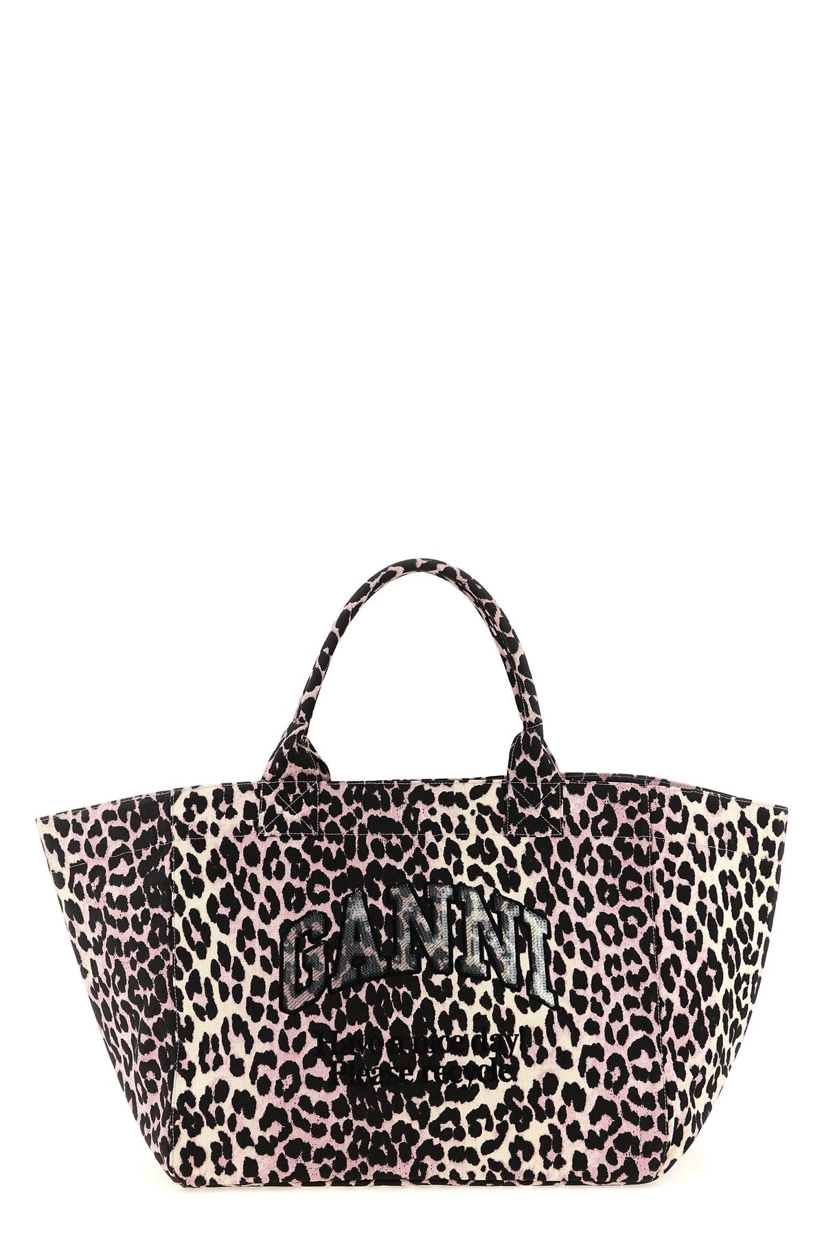 2026 New Arrival leopard sequin xxl tote canvas shopping bag