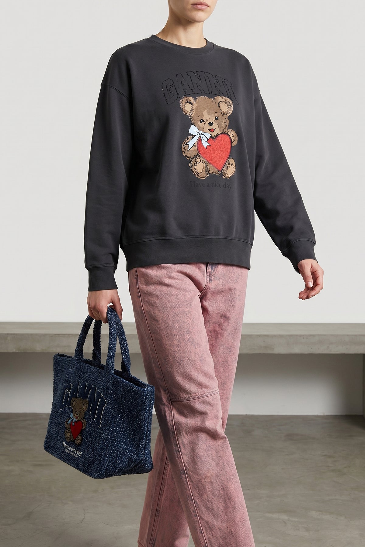 2026 New Arrival small shopping bag in tweed denim cotton