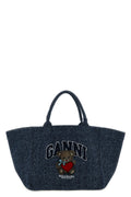 2026 New Arrival xxl bear shopping bag in tweed denim cotton
