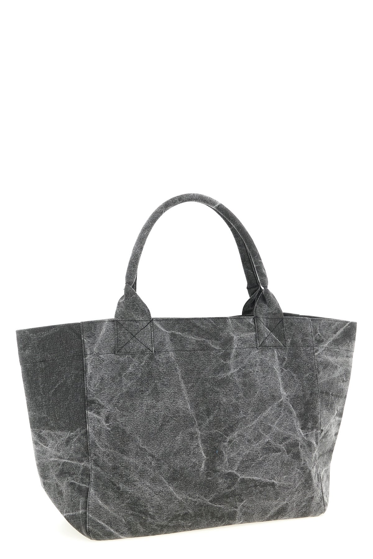 2026 New Arrival medium shopping bag in stone-washed canvas
