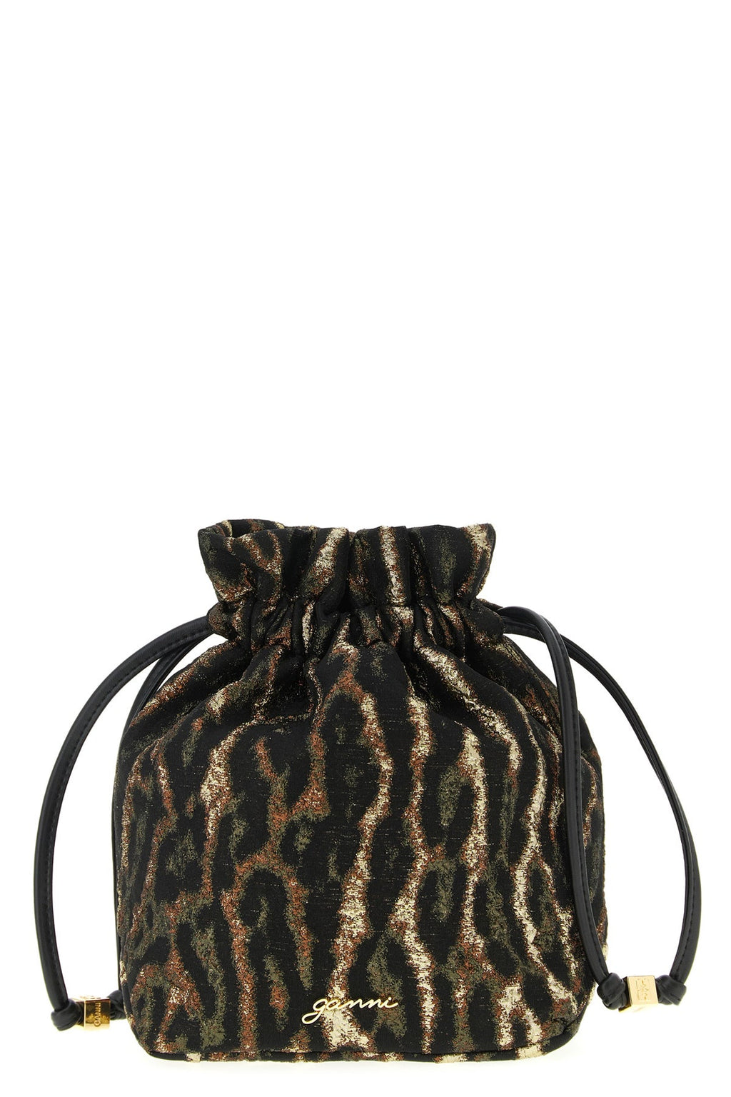 2026 New Arrival metallic bou bucket pouch in jacquard