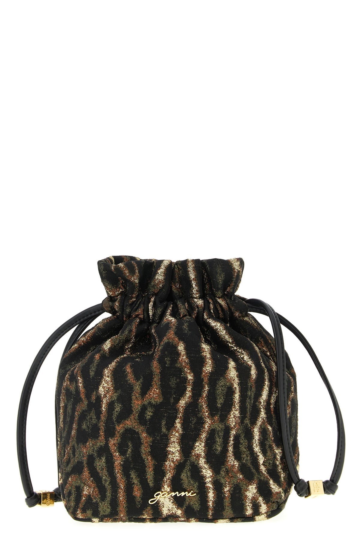 2026 New Arrival metallic bou bucket pouch in jacquard