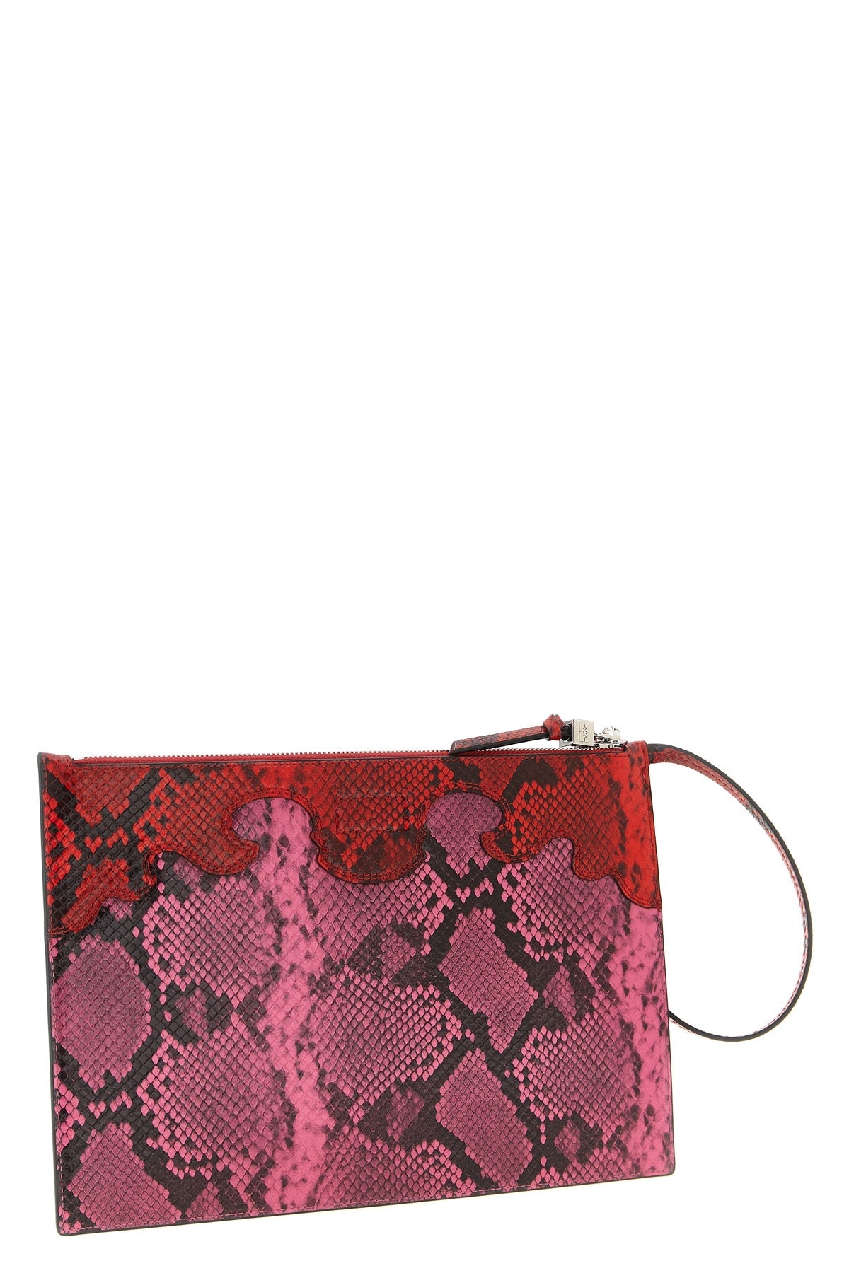 2026 New Arrival fairy pouch in shiny snake-print shiny leather effect fabric