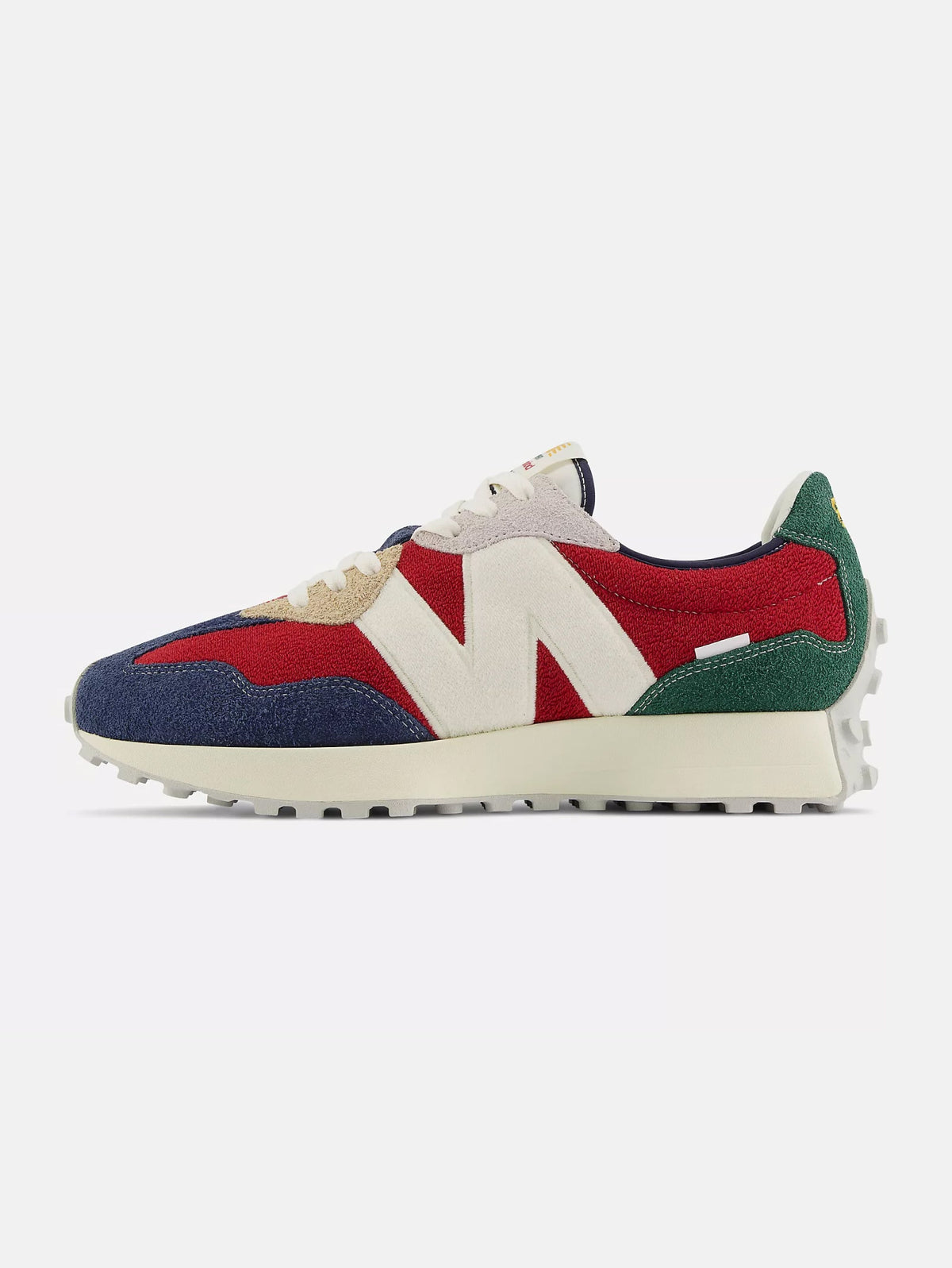 2026 New Arrival Sneakers in Pelle 327 Rosso/Blu/Verde