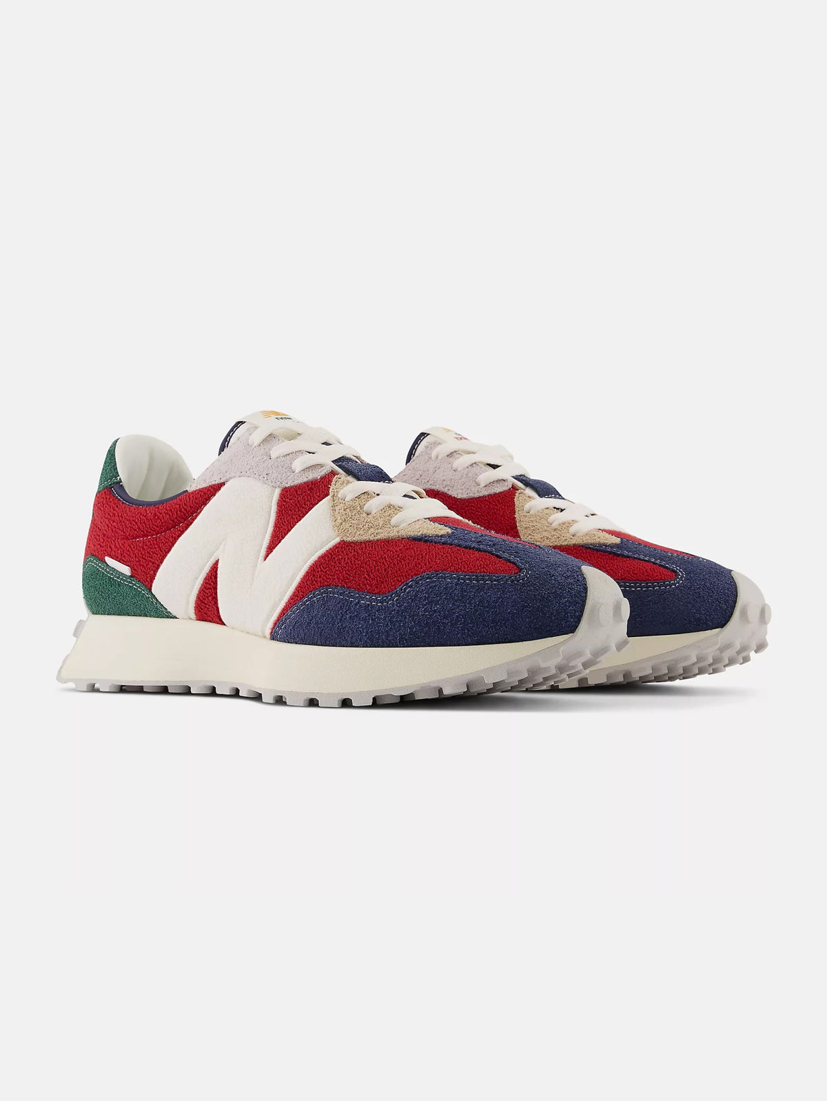 2026 New Arrival Sneakers in Pelle 327 Rosso/Blu/Verde